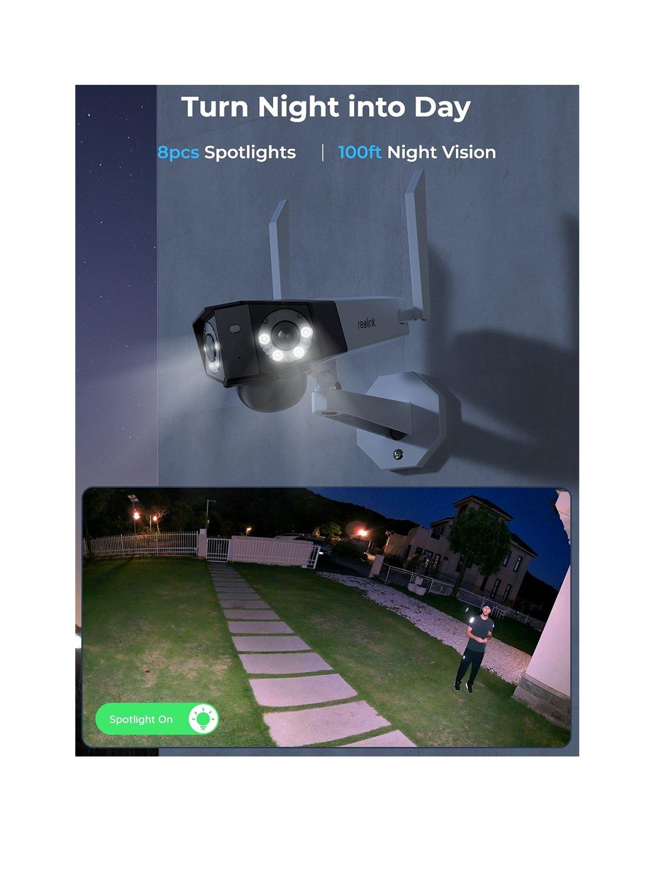 Image 3 of 8 of Reolink 2K+ WiFi Duo Lens Battery Cam Kit +64GB