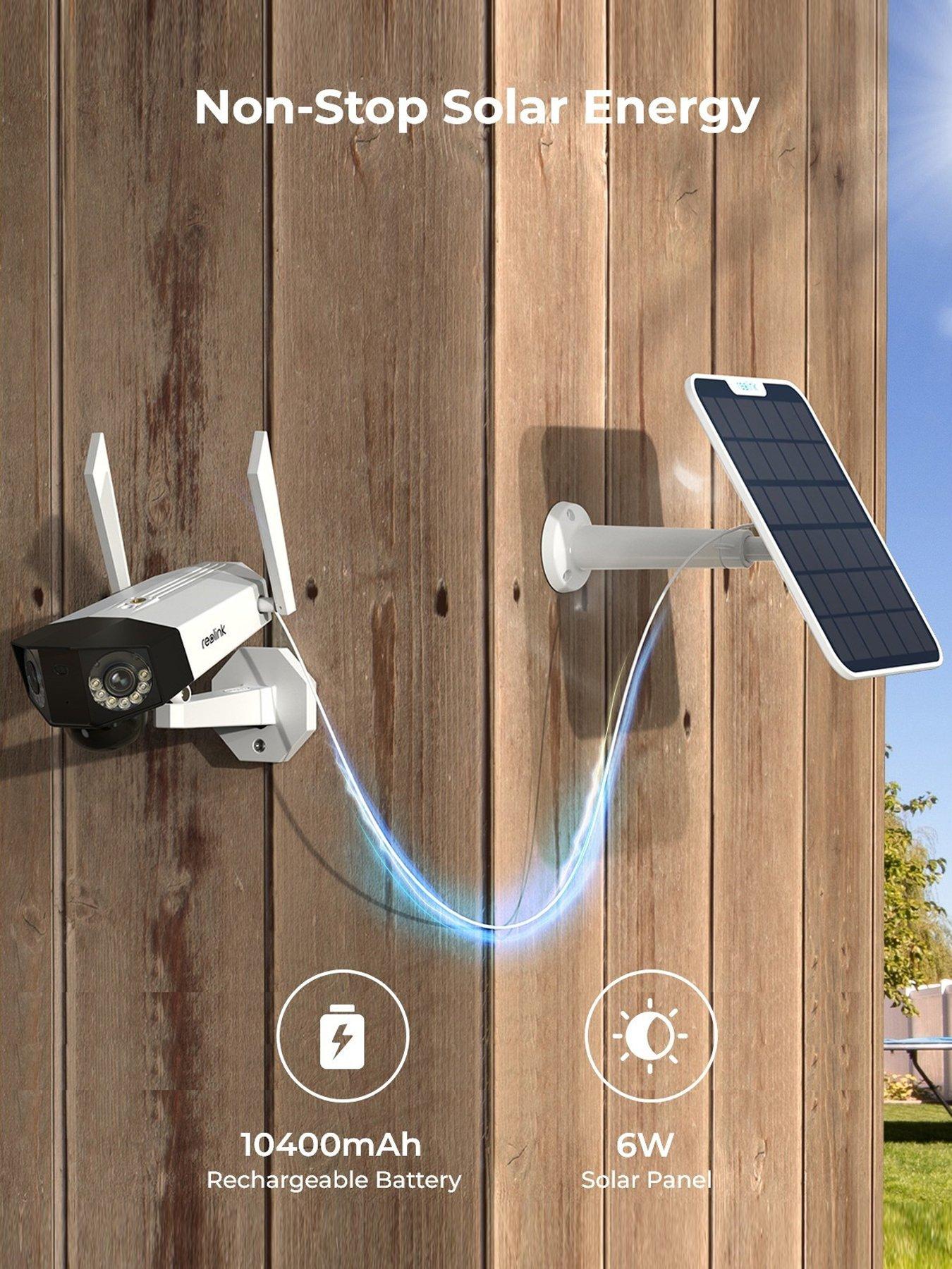 Image 4 of 8 of Reolink 2K+ WiFi Duo Lens Battery Cam Kit +64GB