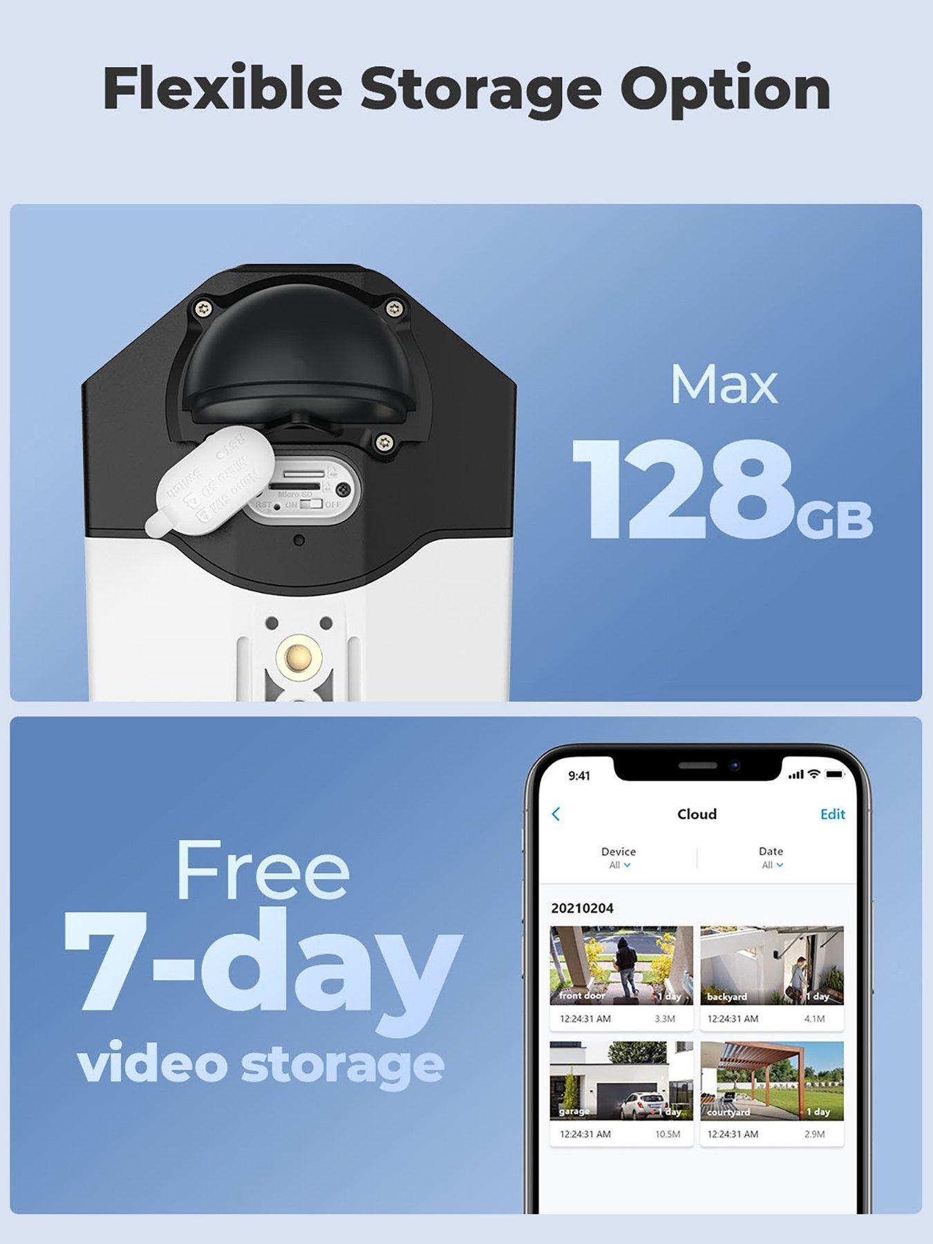 Image 6 of 8 of Reolink 2K+ WiFi Duo Lens Battery Cam Kit +64GB