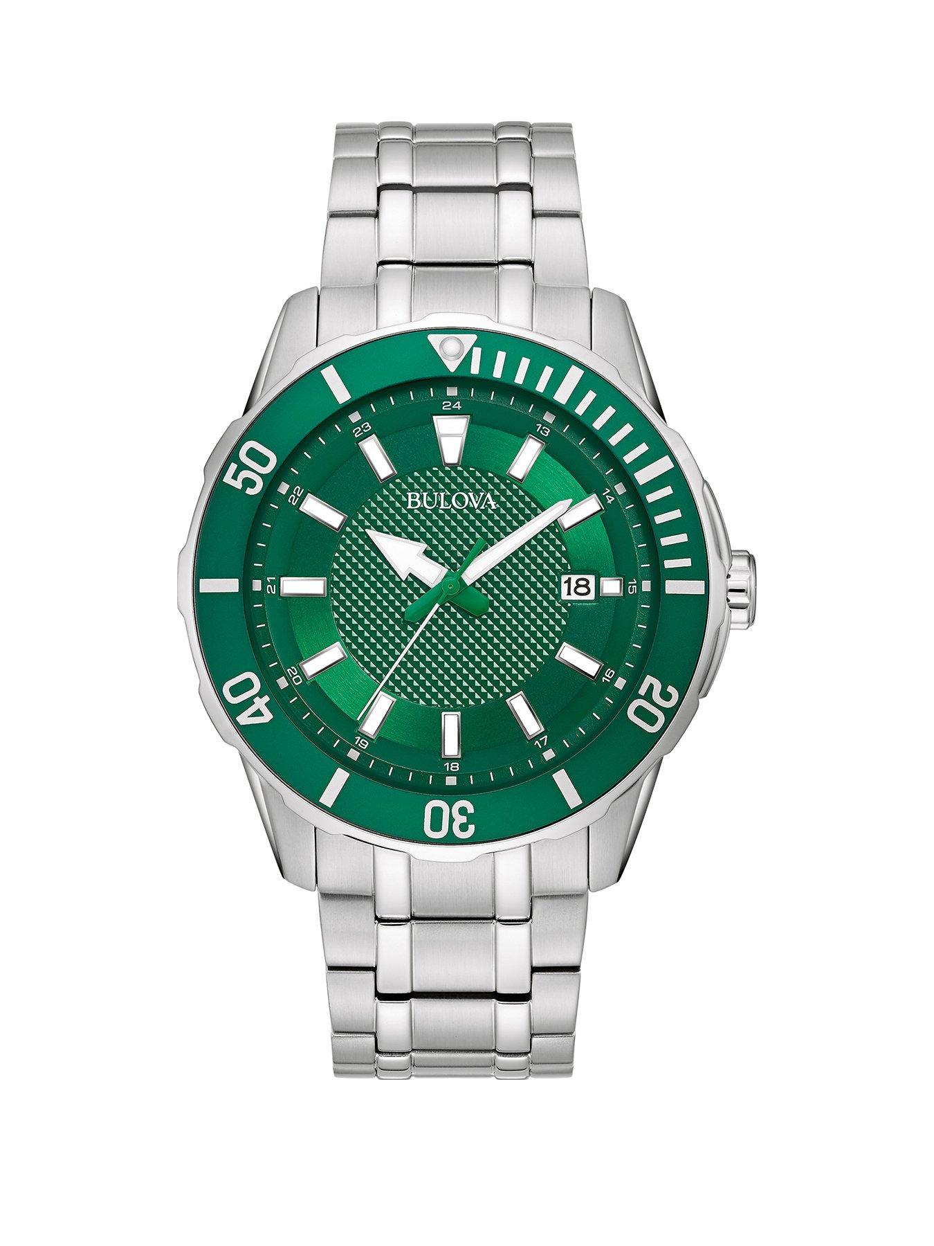 Product photograph of Bulova Mens Classic Sports Watch from very.co.uk