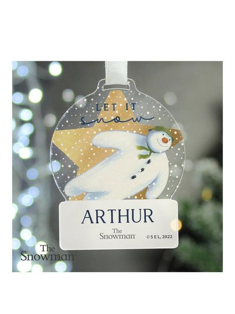 the-personalised-memento-company-personalised-the-snowman-acrylic-decoration