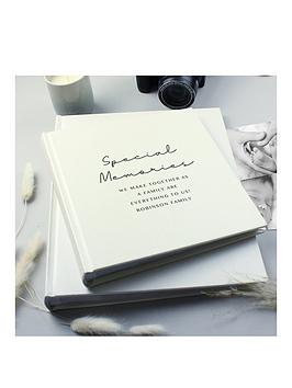 Product photograph of The Personalised Memento Company Personalised Special Memories Square Photo Album from very.co.uk