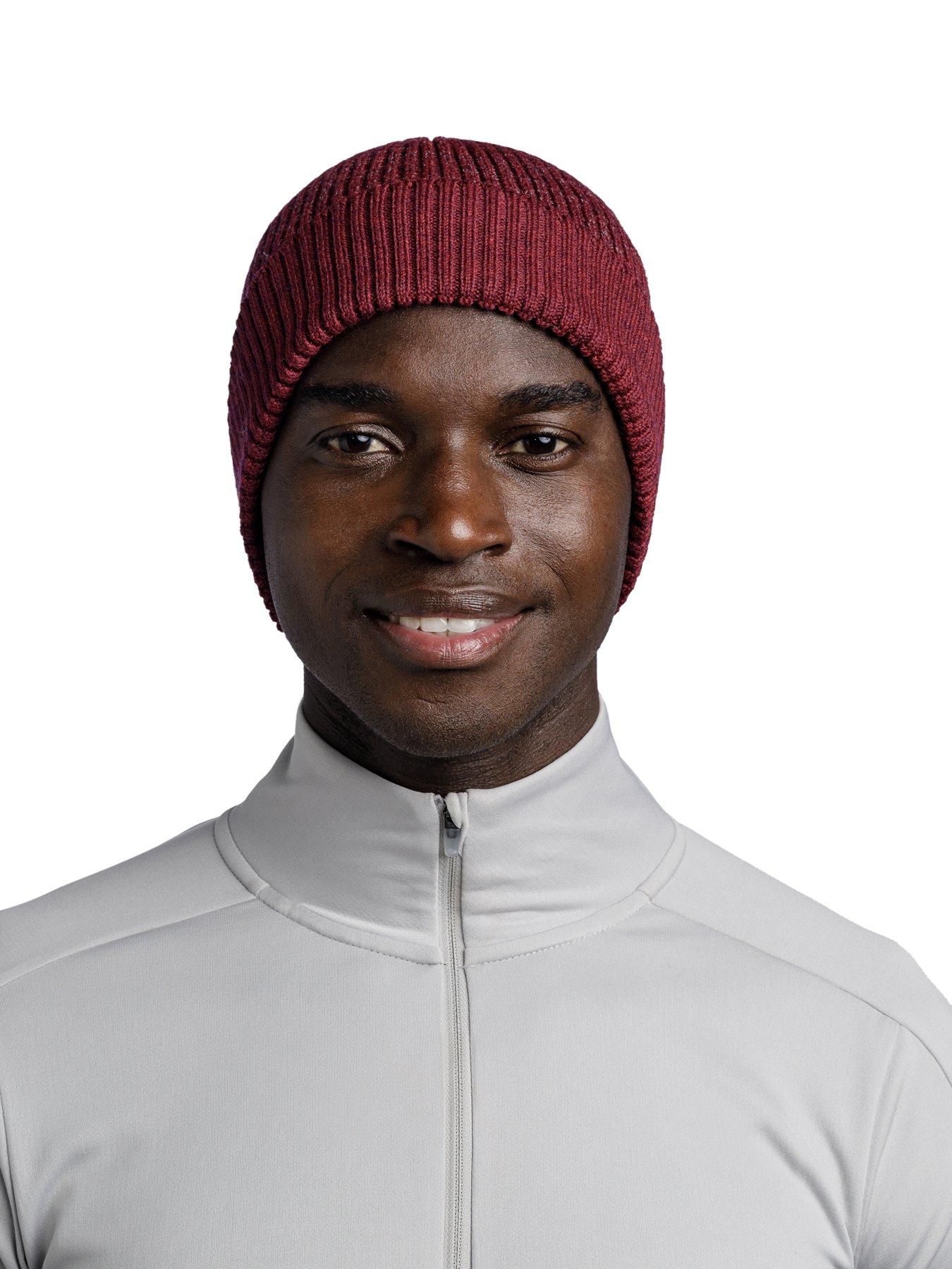 Dark red shop beanie hat