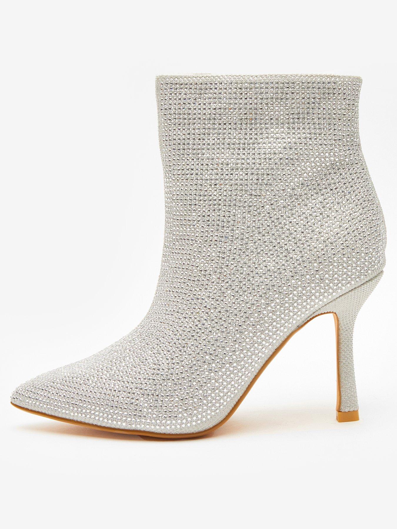 Silver sales sparkle boots