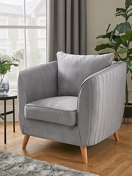 Product photograph of Very Home Enzo Fabric Armchair - Fsc Reg Certified from very.co.uk