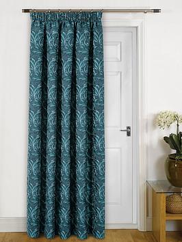 Product photograph of Georgia Pencil Pleat Single Door Curtain from very.co.uk