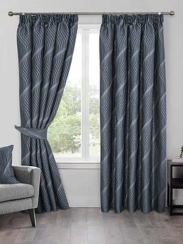 Product photograph of Zen Pencil Pleat Curtains from very.co.uk
