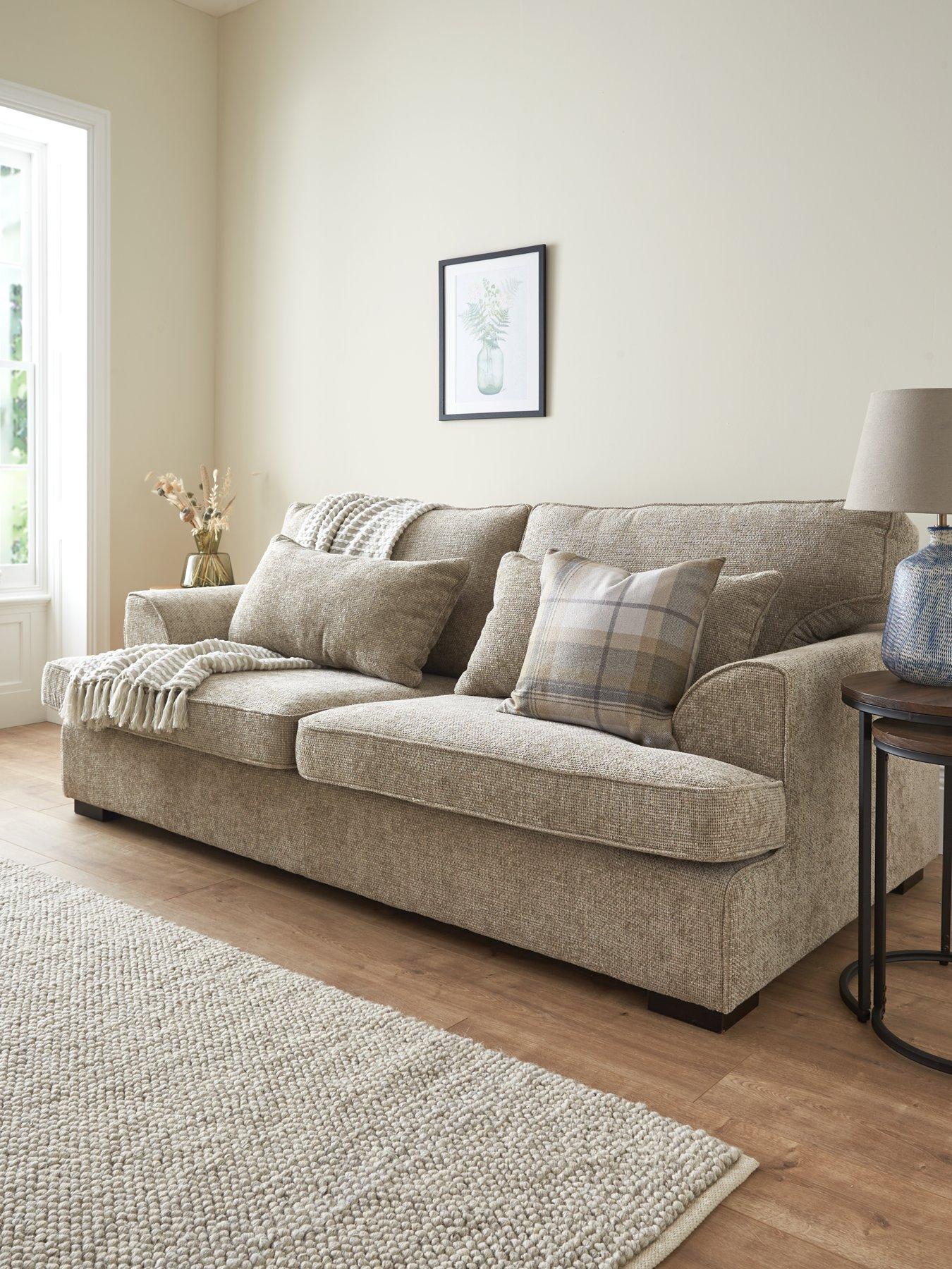 Dfs 3 seater fabric outlet sofa