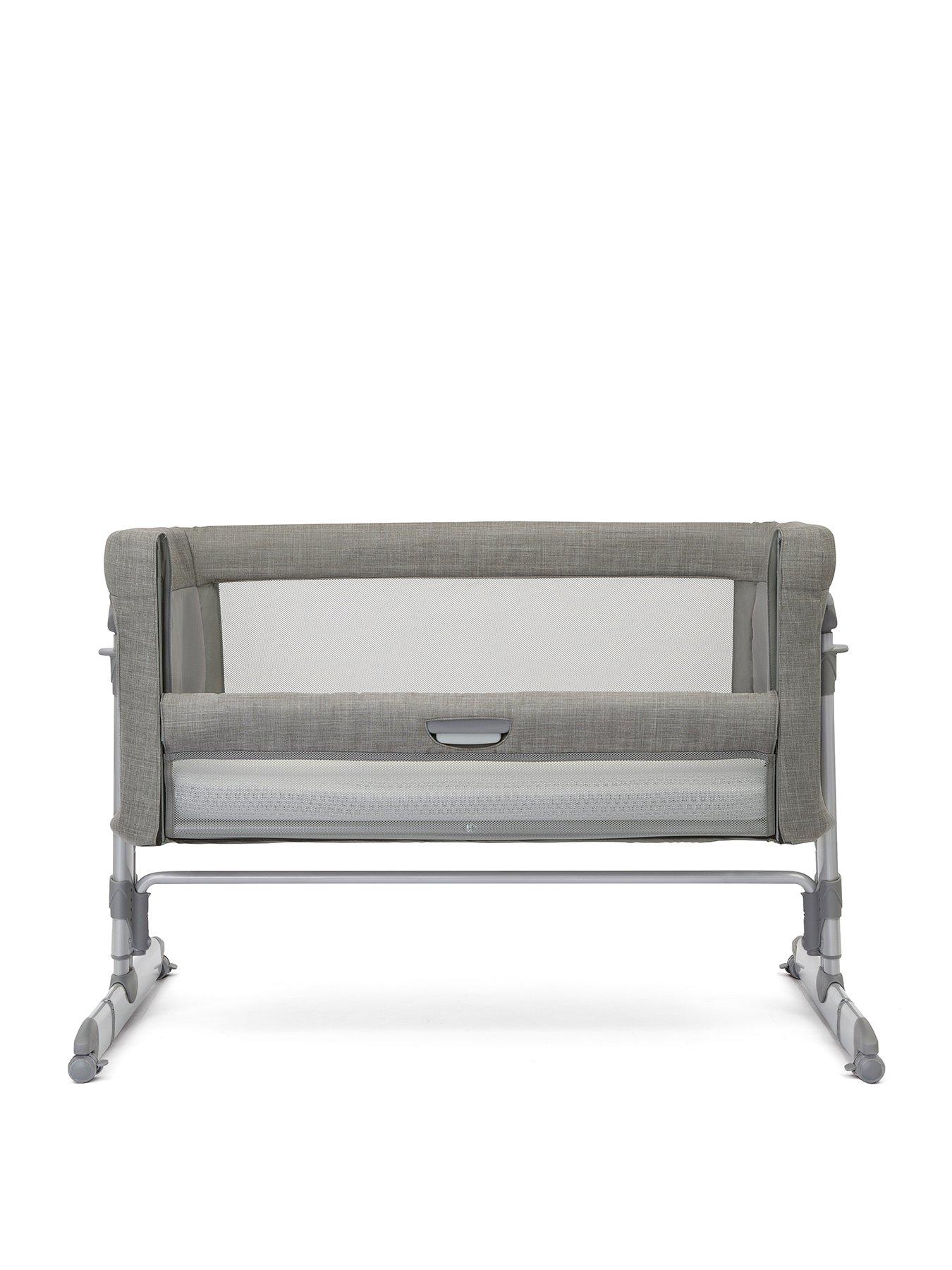Image 3 of 7 of Joie Roomie Glide Bedside Crib - Foggy Grey