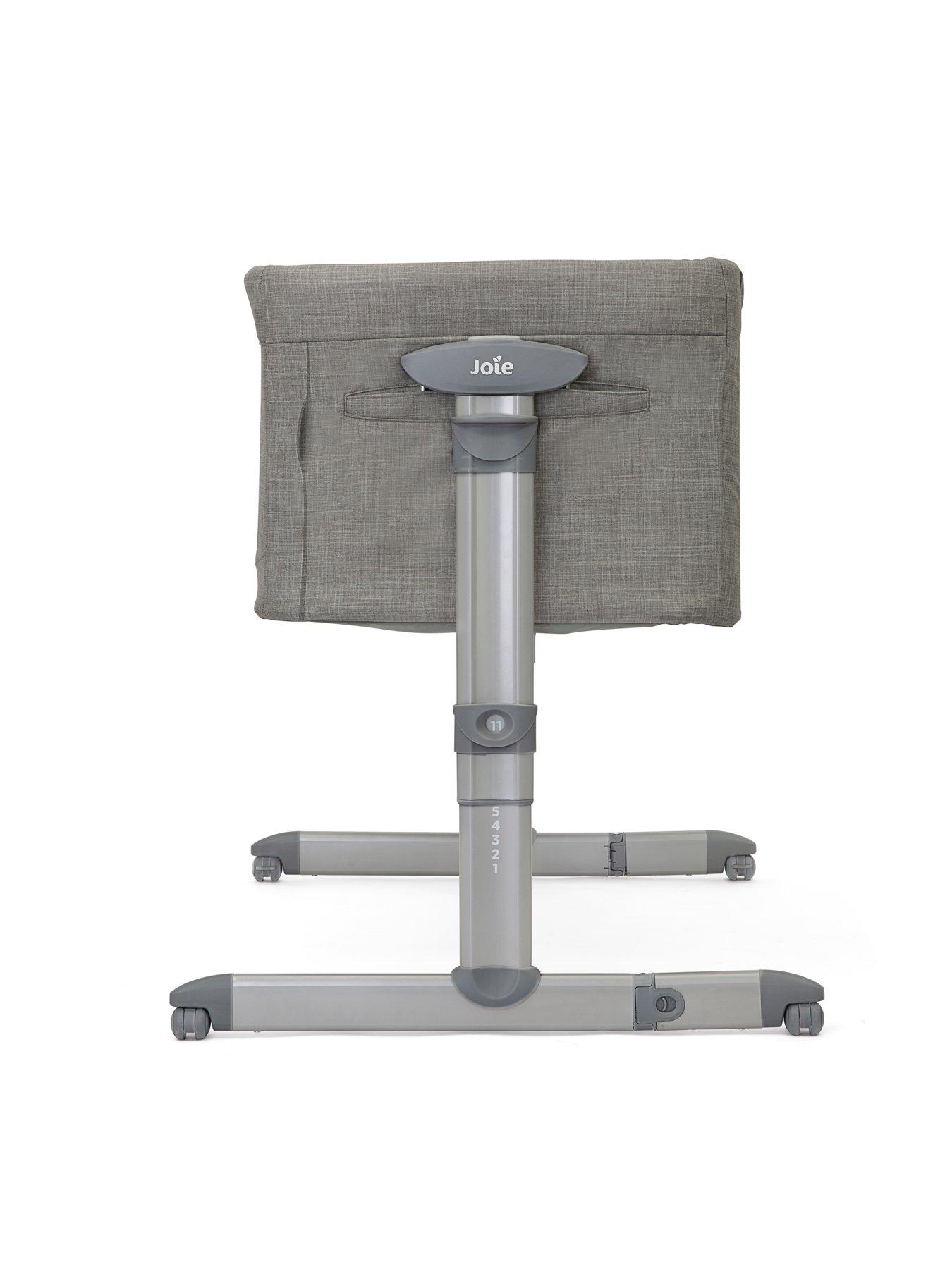 Image 4 of 7 of Joie Roomie Glide Bedside Crib - Foggy Grey