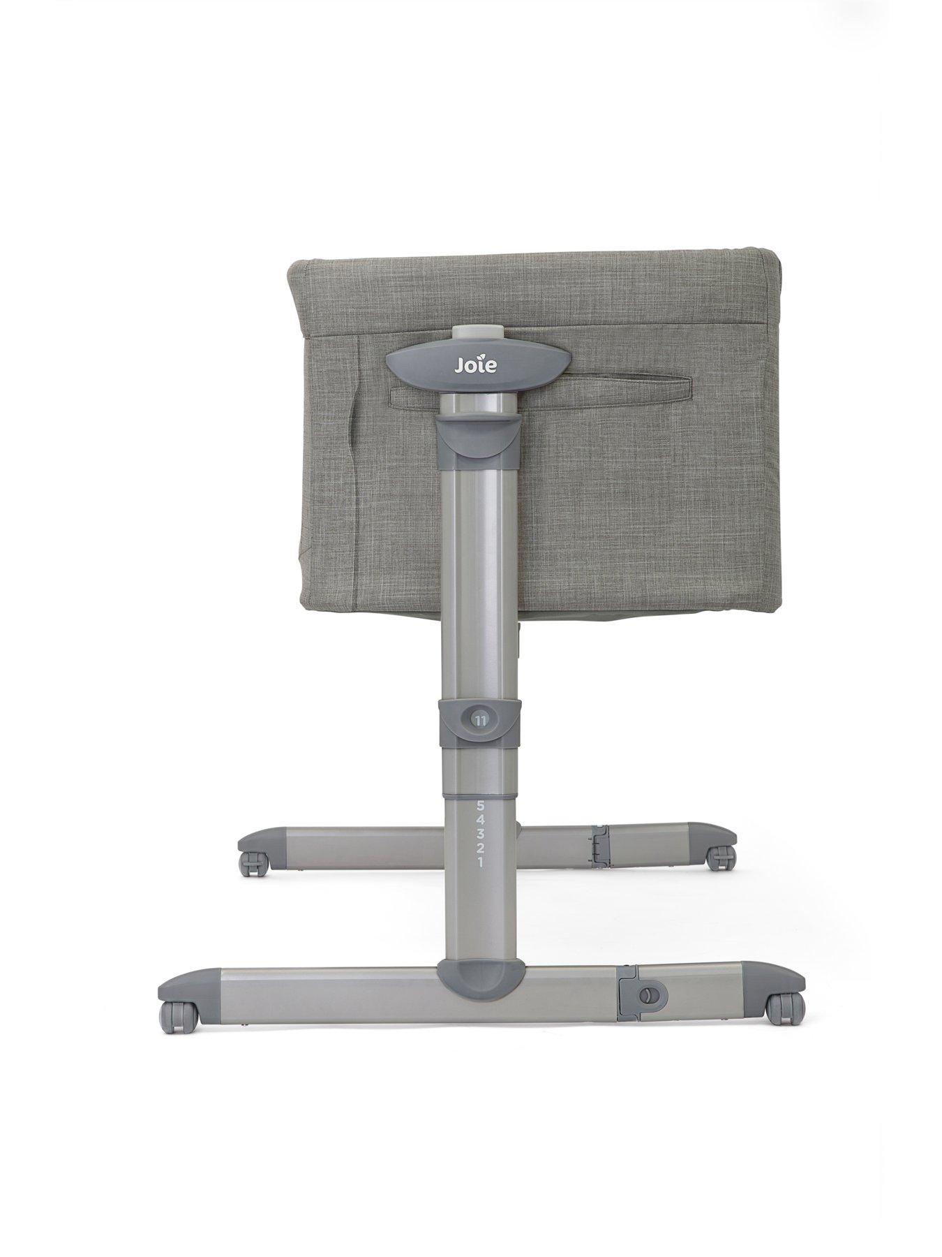 Image 5 of 7 of Joie Roomie Glide Bedside Crib - Foggy Grey