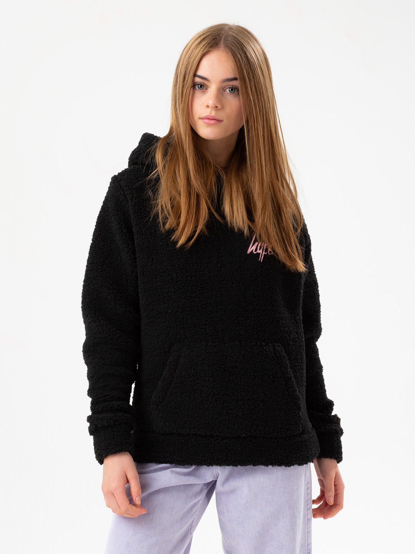Sherpa hoodie for girls clearance