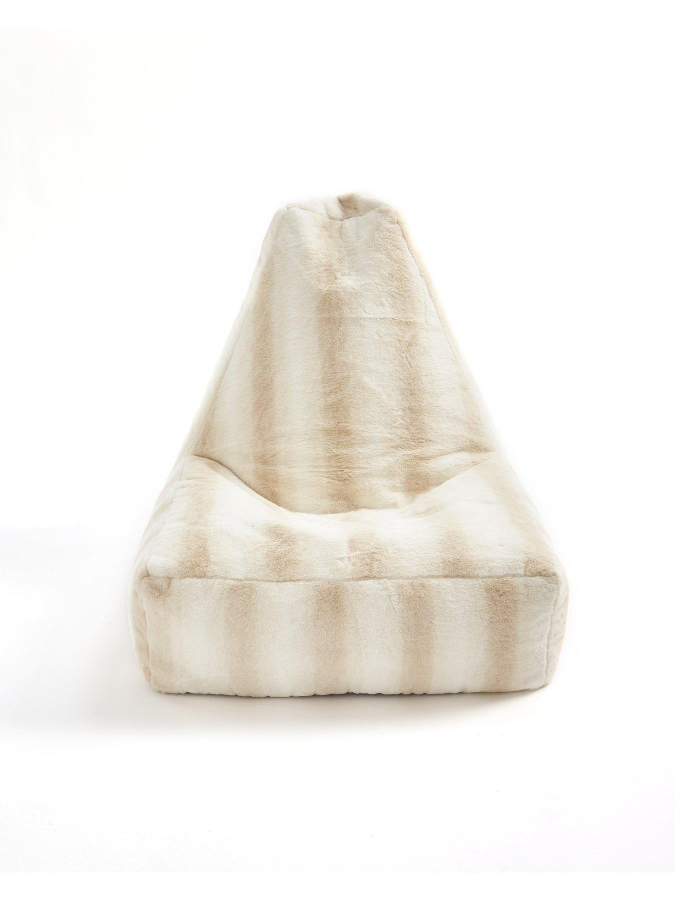 Product photograph of Rabbit Faux Fur Lounger from very.co.uk