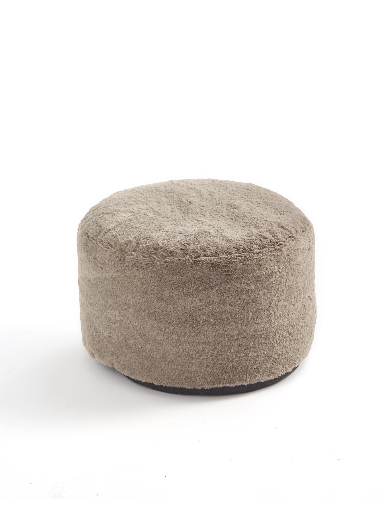 Faux Fur Footstool