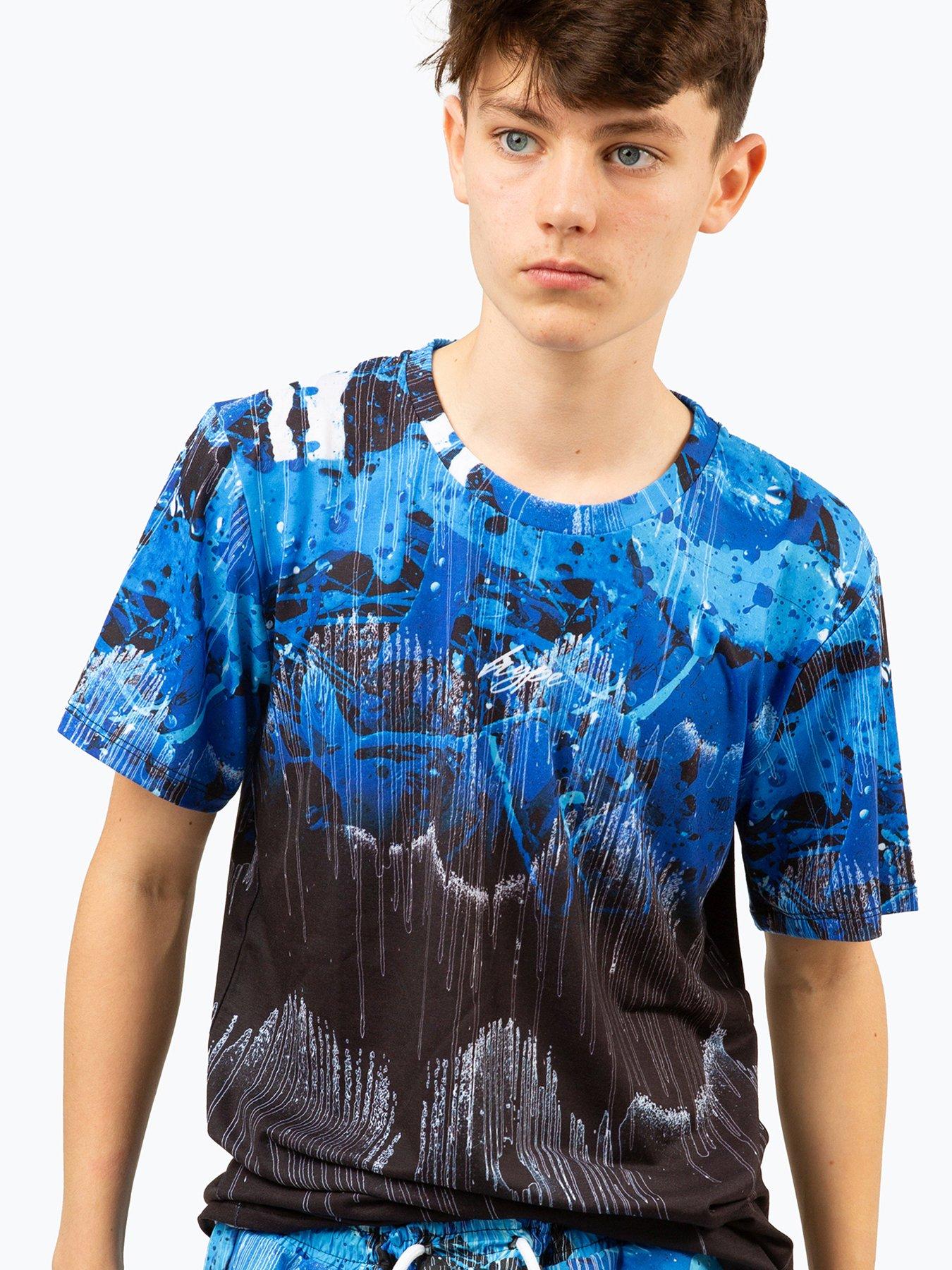 Boys Blue Tripple Drip T-shirt