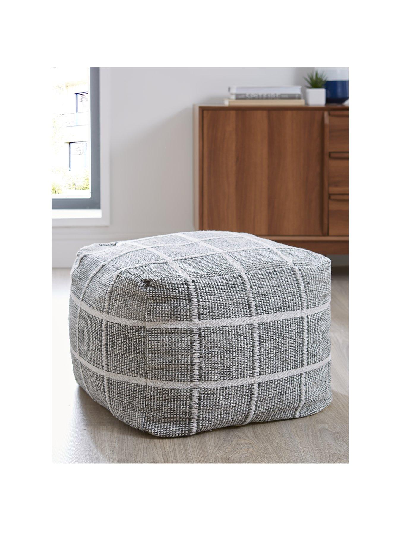 Image 2 of 5 of The Very Collection Check Footstool