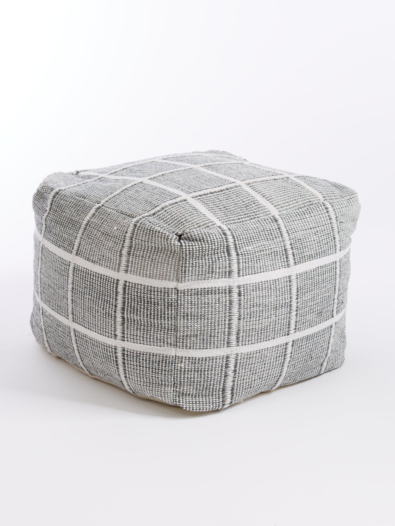 Image 3 of 5 of The Very Collection Check Footstool