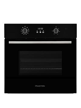 Product photograph of Russell Hobbs Rheo7005b 70l Built In Multifunctional Electric Fan Oven Black - Oven Only from very.co.uk
