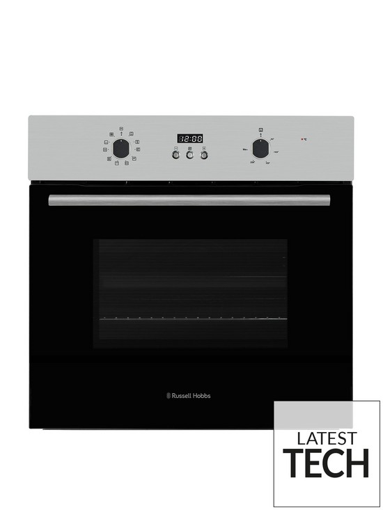 front image of russell-hobbs-rheo7005ss-70l-built-in-multifunctional-electric-fan-oven-stainless-steel