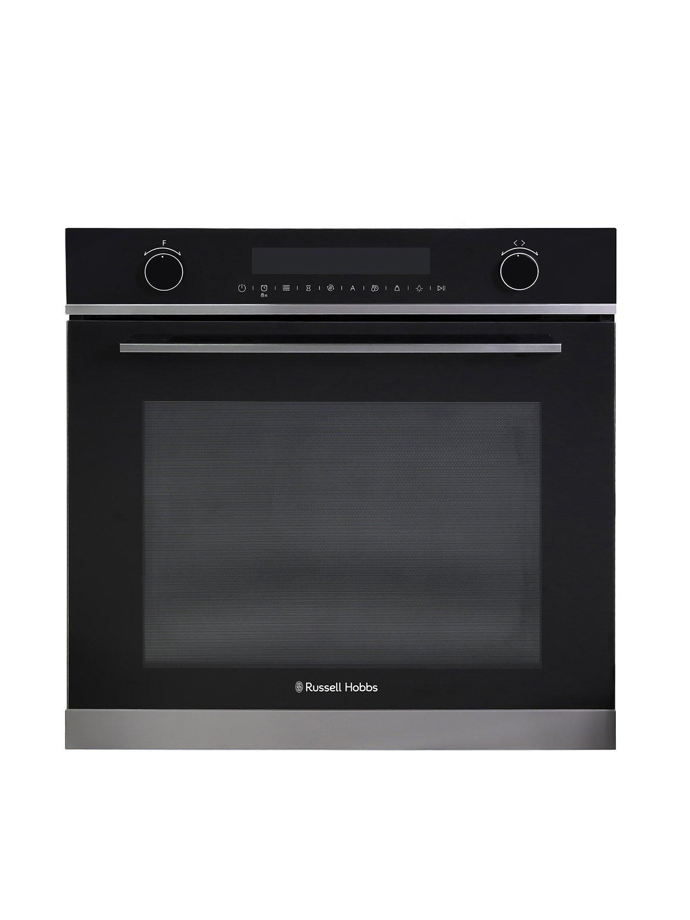 Russell Hobbs Midnight Rhmeo7202Ds Built-In Electric Fan Oven And Microwave Dark Steel - Oven With Installation