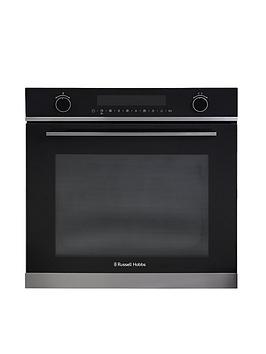 Product photograph of Russell Hobbs Midnight Rhmeo7202ds Built-in Electric Fan Oven And Microwave Dark Steel - Oven With Installation from very.co.uk