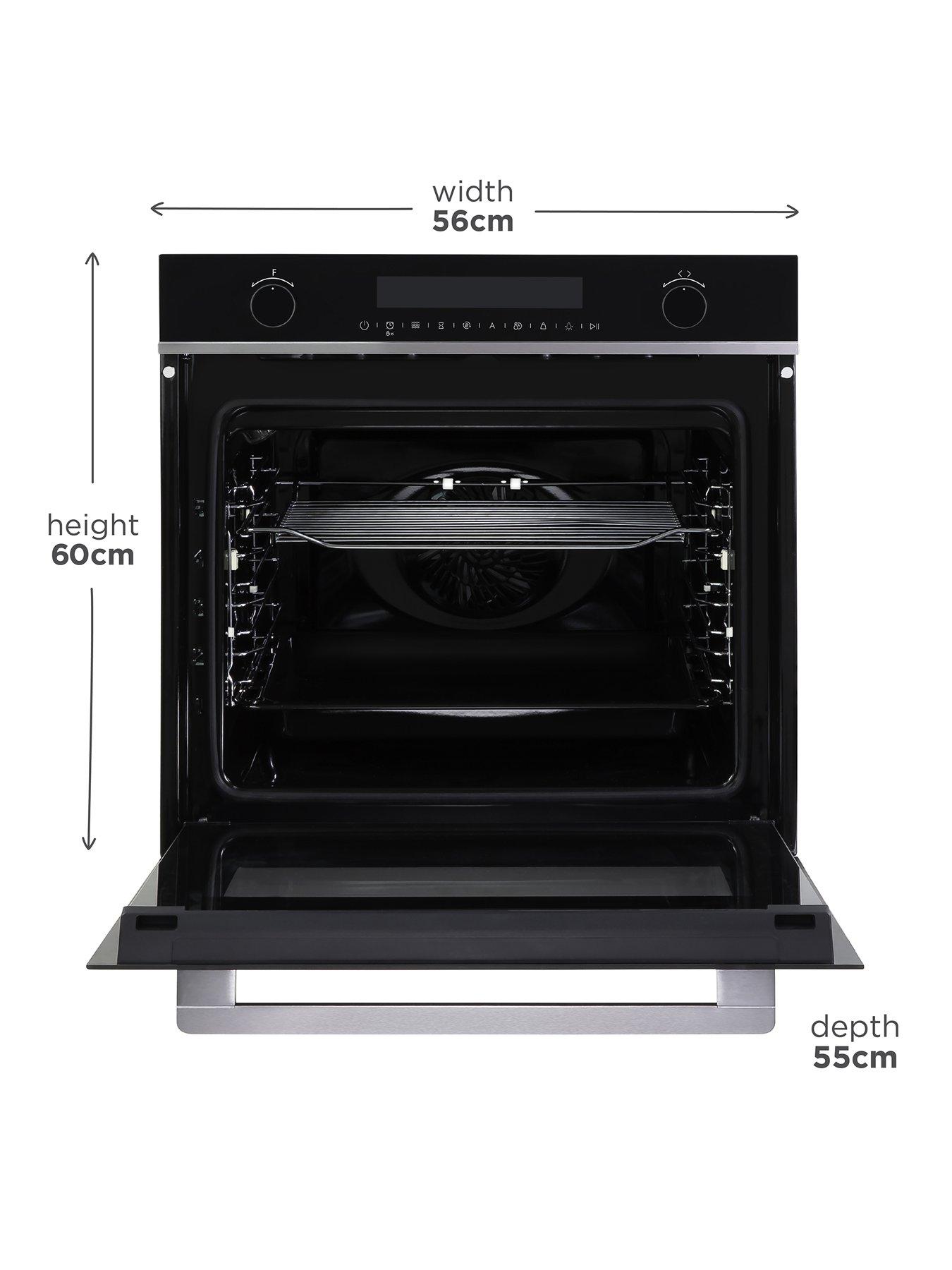 Black electric fan deals oven