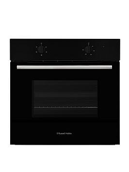 Product photograph of Russell Hobbs Rhfeo7004b Black 70l Built In Electric Fan Oven - Oven Only from very.co.uk
