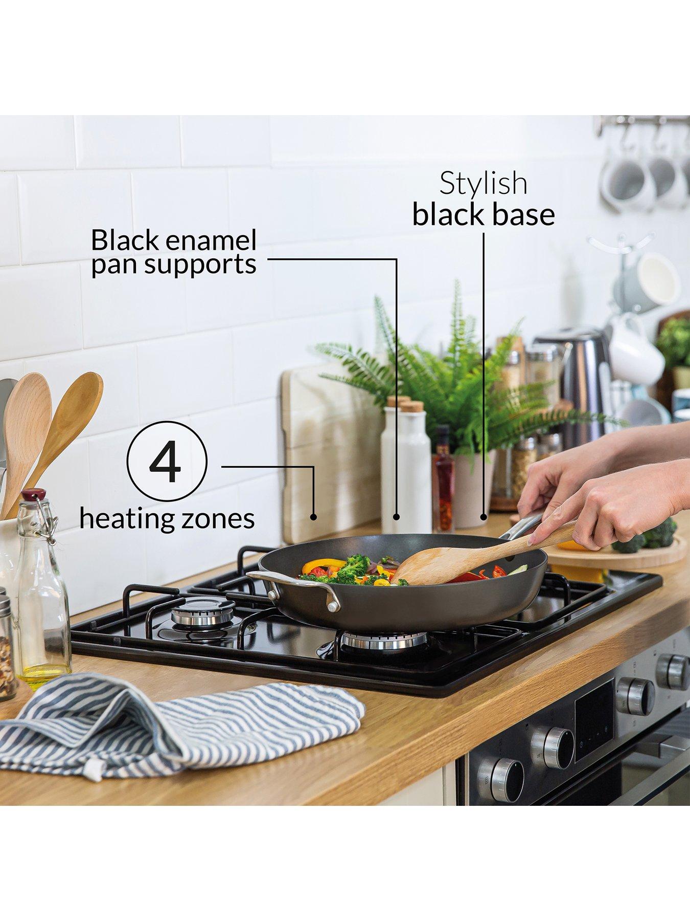 Image 3 of 8 of Russell Hobbs RH60GH401SS 59CM WIDE 4-BURNER STAINLESS STEEL GAS HOB Stainless Steel