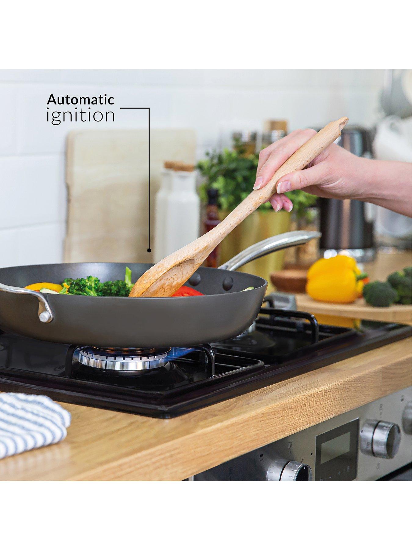 Image 4 of 8 of Russell Hobbs RH60GH401SS 59CM WIDE 4-BURNER STAINLESS STEEL GAS HOB Stainless Steel