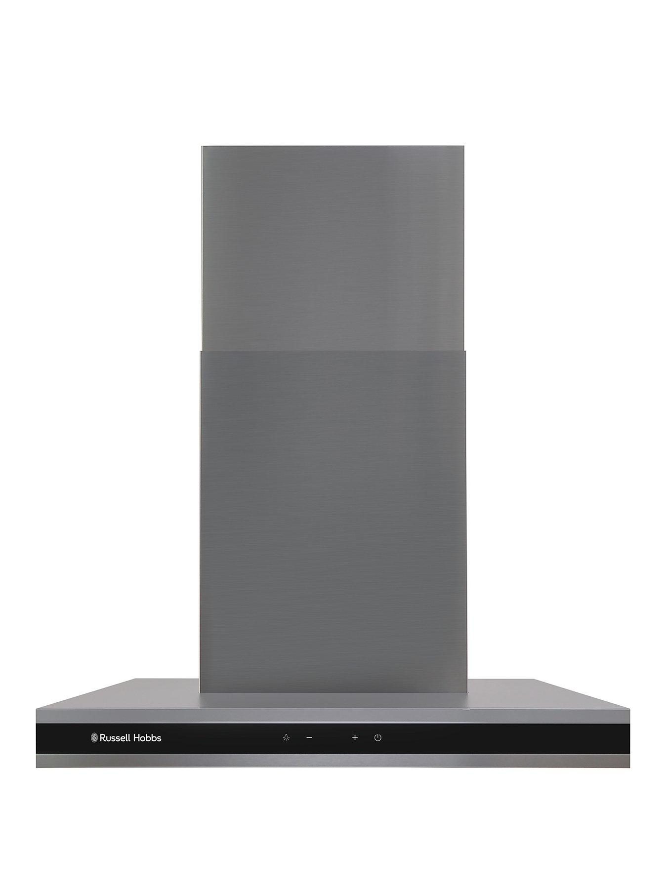 Image 1 of 7 of Russell Hobbs MIDNIGHT RHGCH603DS 60CM T-SHAPED CHIMNEY COOKER HOOD Dark Steel