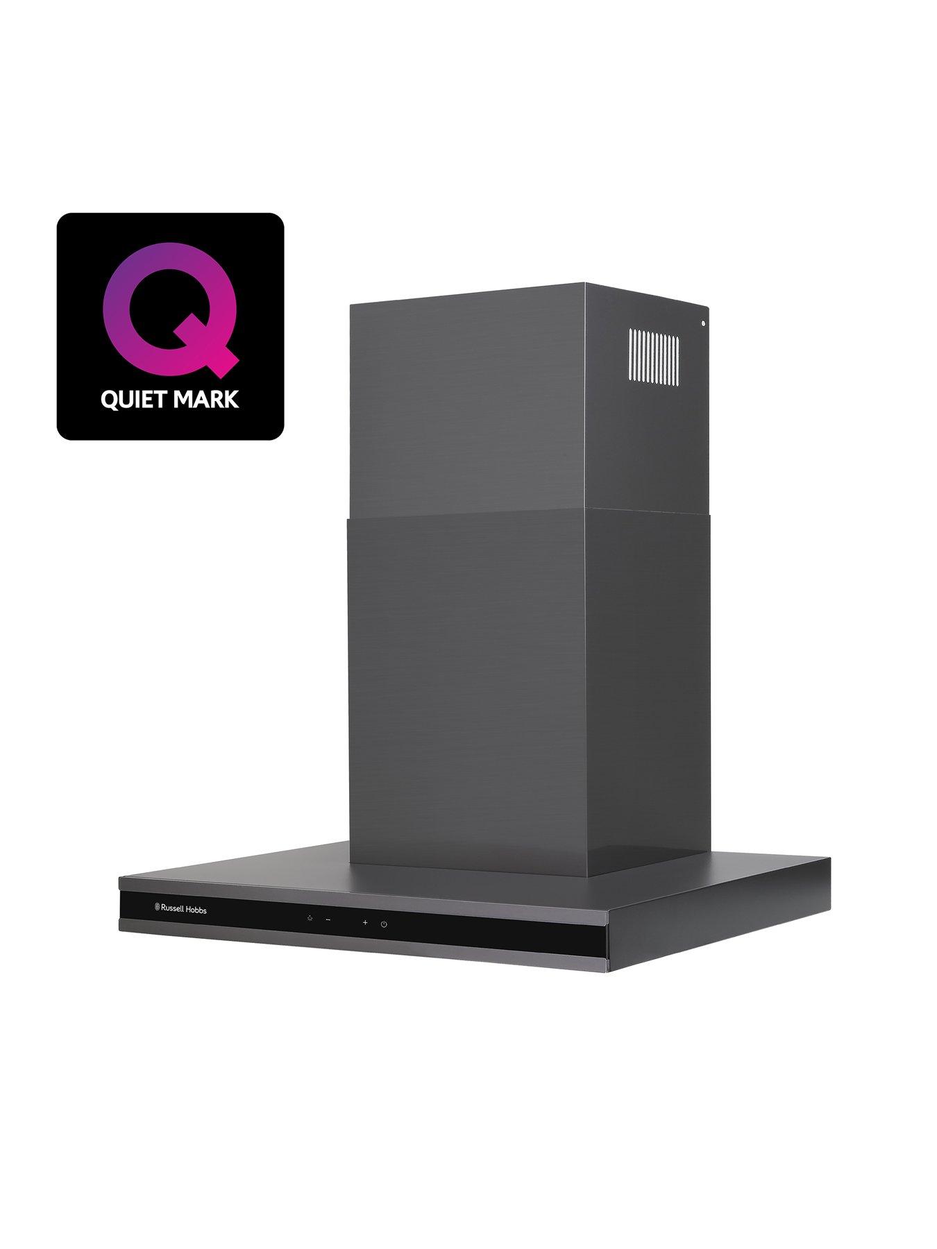 Image 2 of 7 of Russell Hobbs MIDNIGHT RHGCH603DS 60CM T-SHAPED CHIMNEY COOKER HOOD Dark Steel