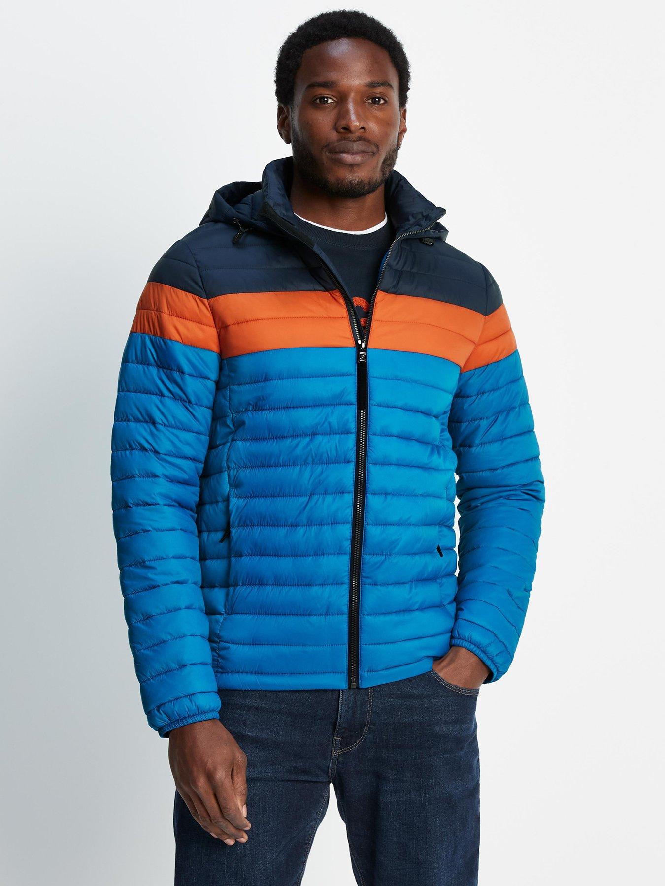 TOG24 Men's Bowburn LW Padded Jacket Hood - Blue | very.co.uk