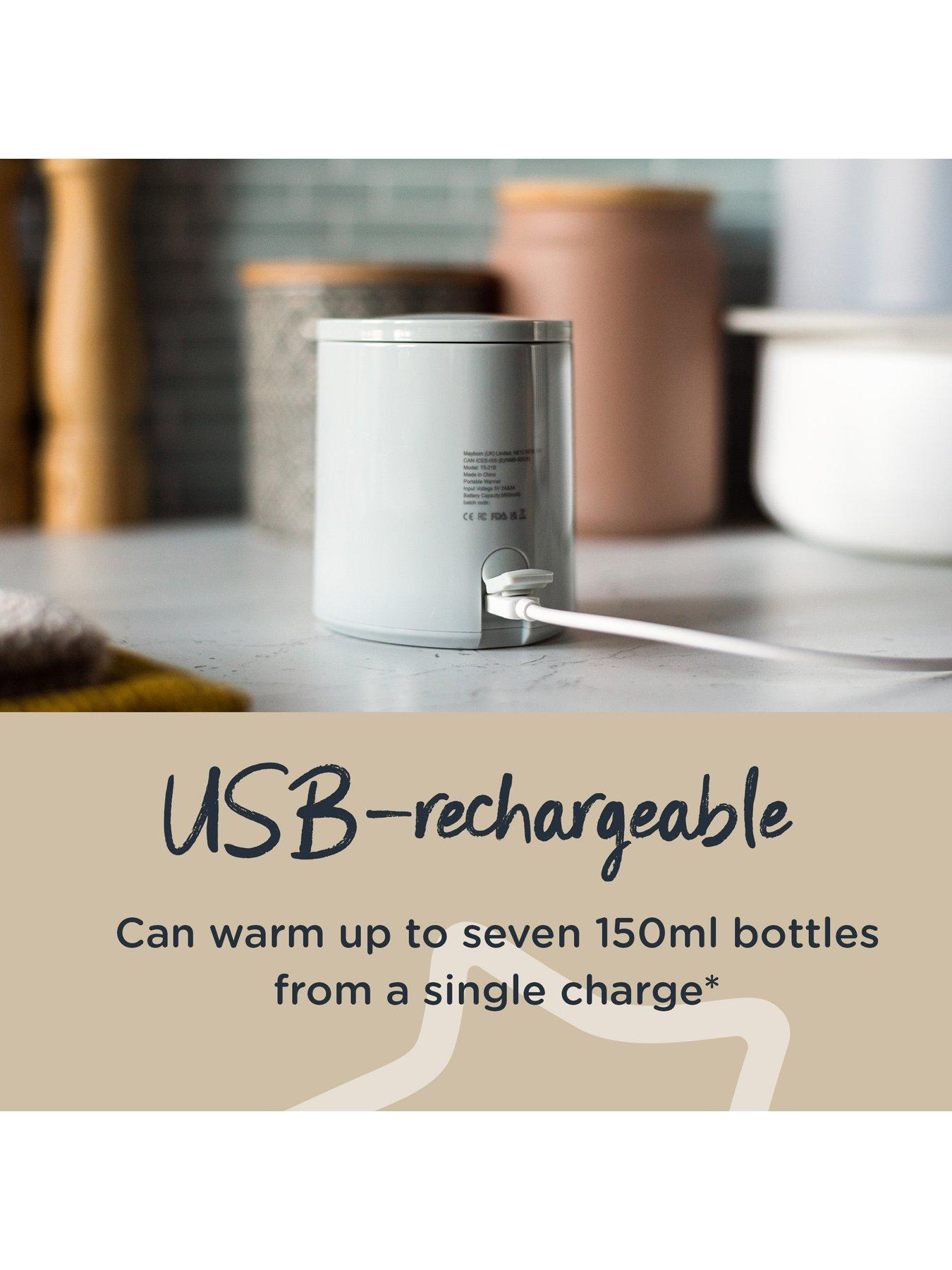 Tommee Tippee Lets Go Portable Travel Baby Bottle Warmer Grey Very