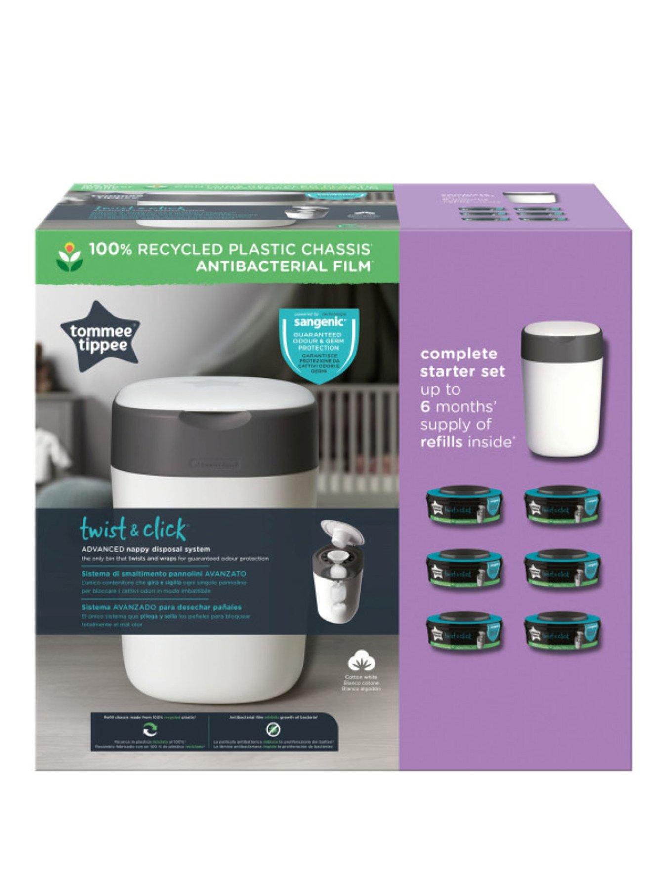 Tommee Tippee Twist Click Nappy Disposal Bin Refills Set Very