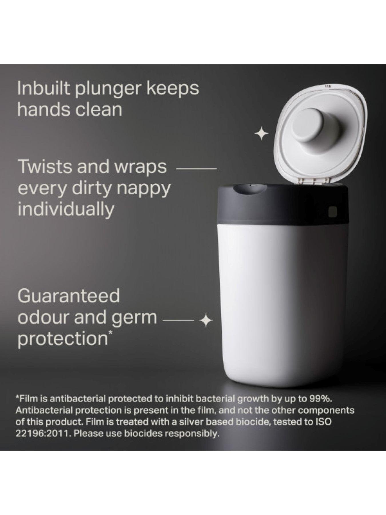 Image 4 of 8 of Tommee Tippee Twist &amp; Click Nappy Disposal Bin &amp; 6 Refills Set