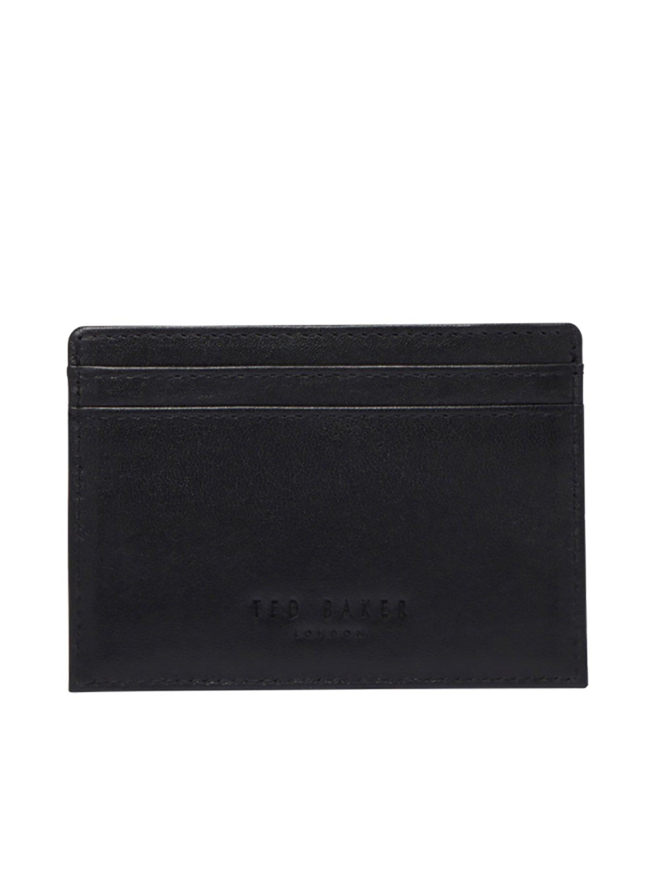 Ted Baker Granony Glasgow Stripe Leather Cardholder - Black | very.co.uk