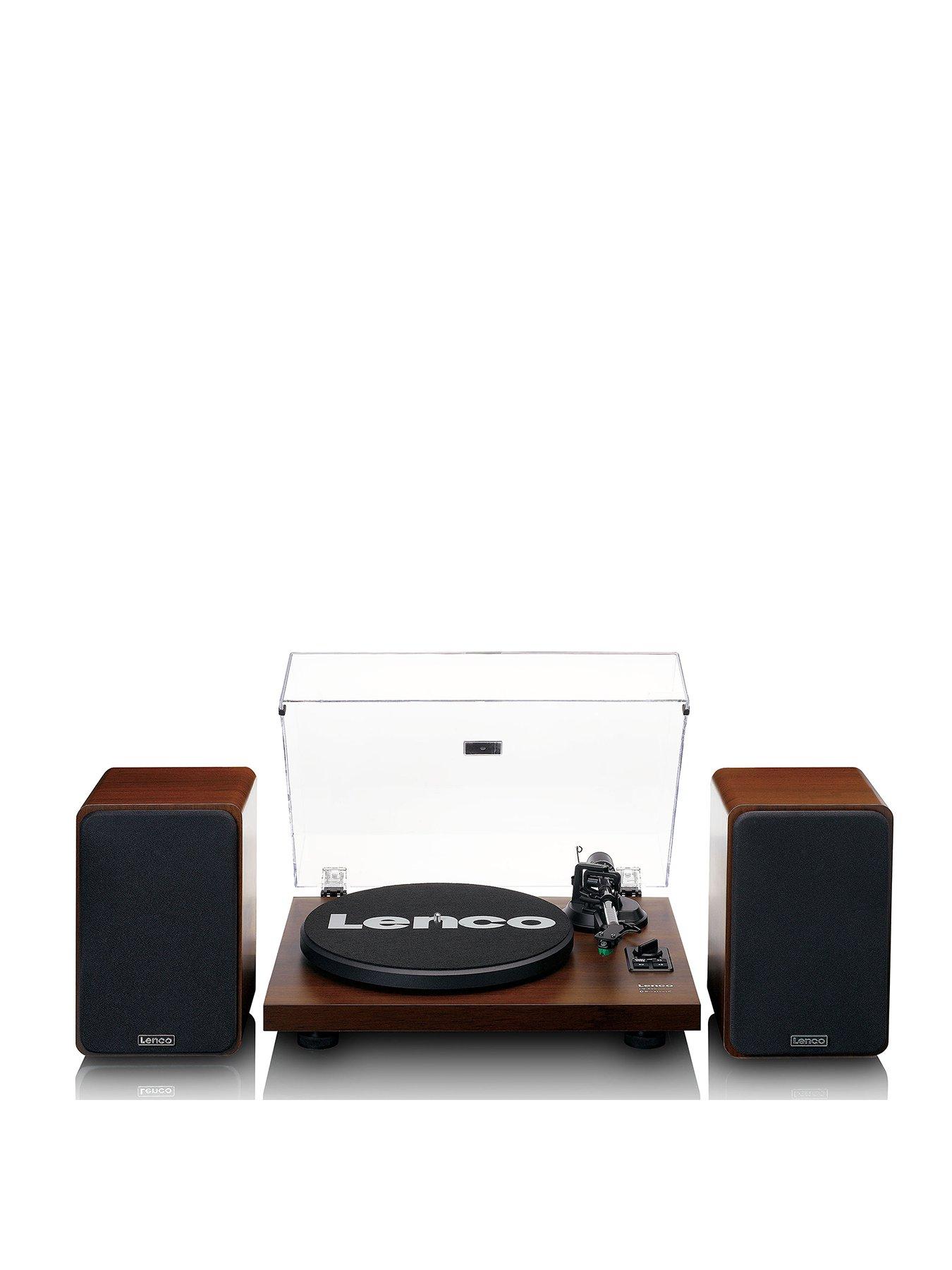Lenco LS-600WA Turntable with 2x 30W speakers, Bluetooth, AT-VM95E Cartridge