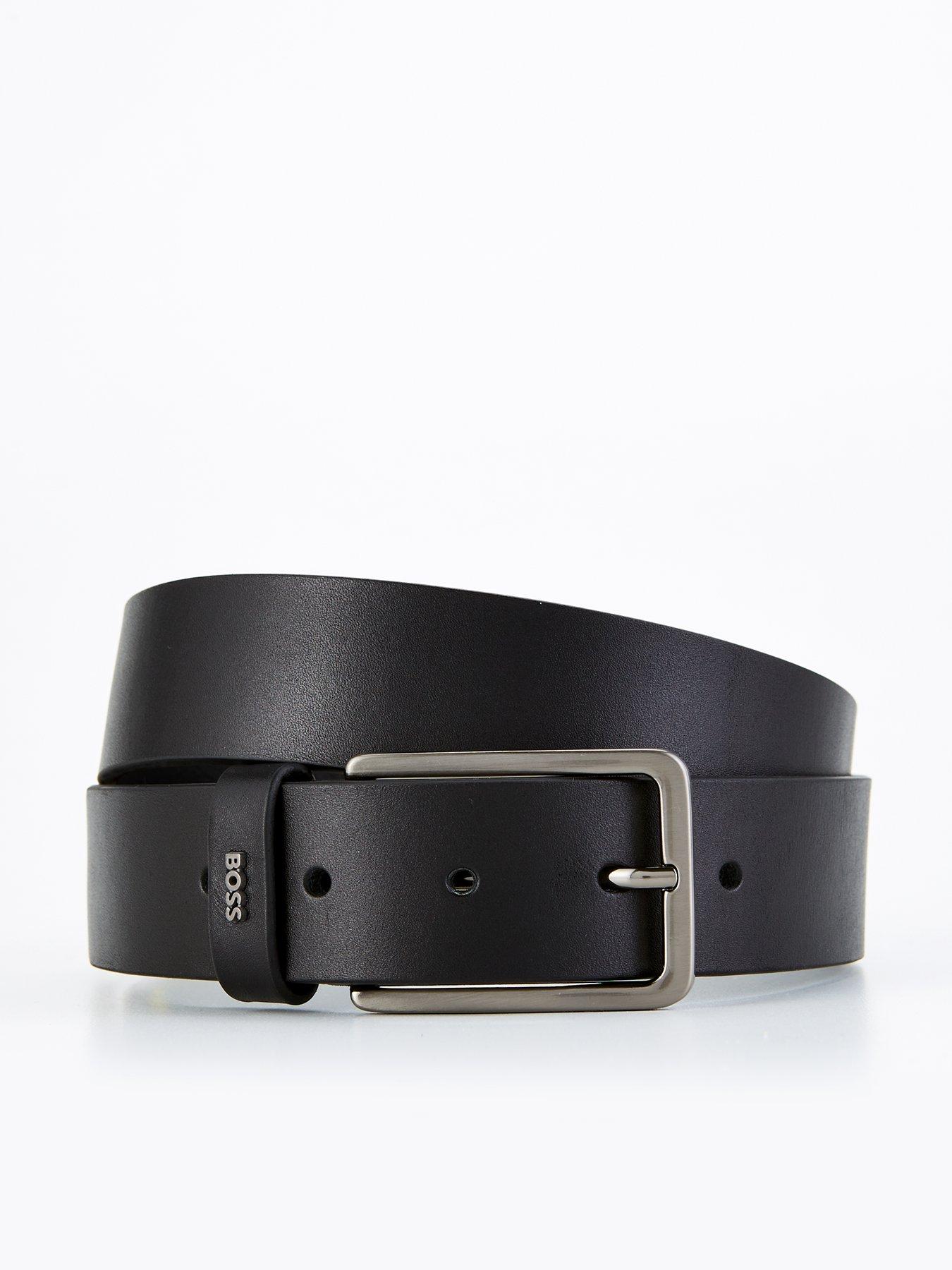 Image 1 of 4 of BOSS Calis Logo Belt - Black