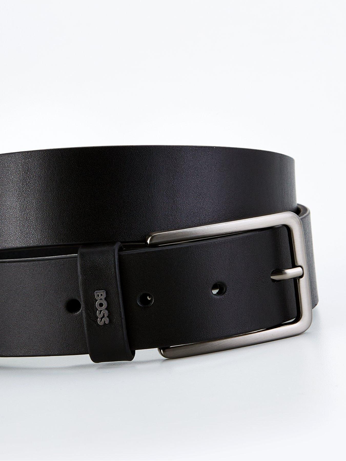 Image 2 of 4 of BOSS Calis Logo Belt - Black
