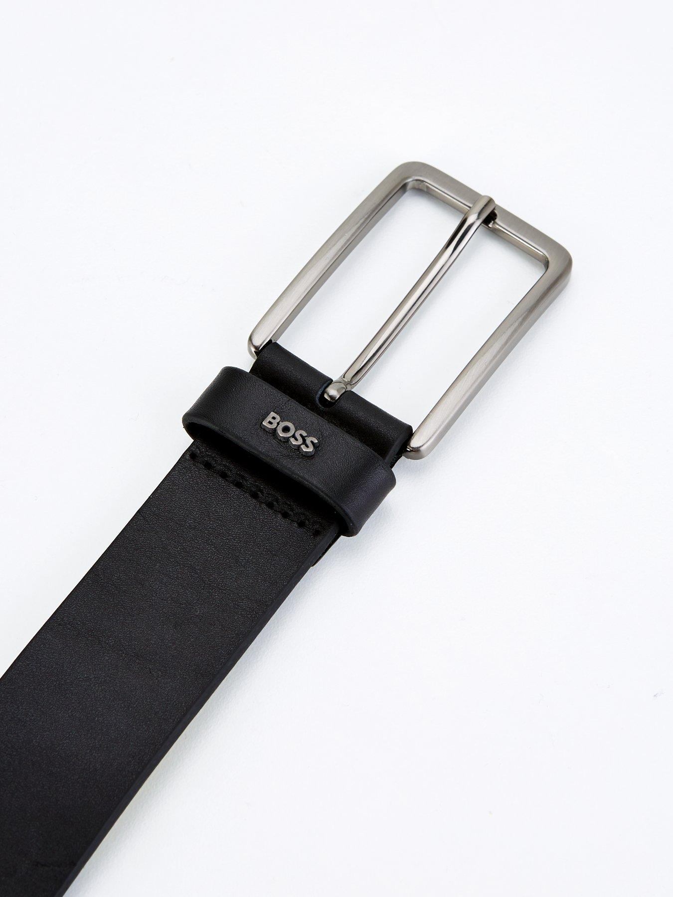 Image 3 of 4 of BOSS Calis Logo Belt - Black