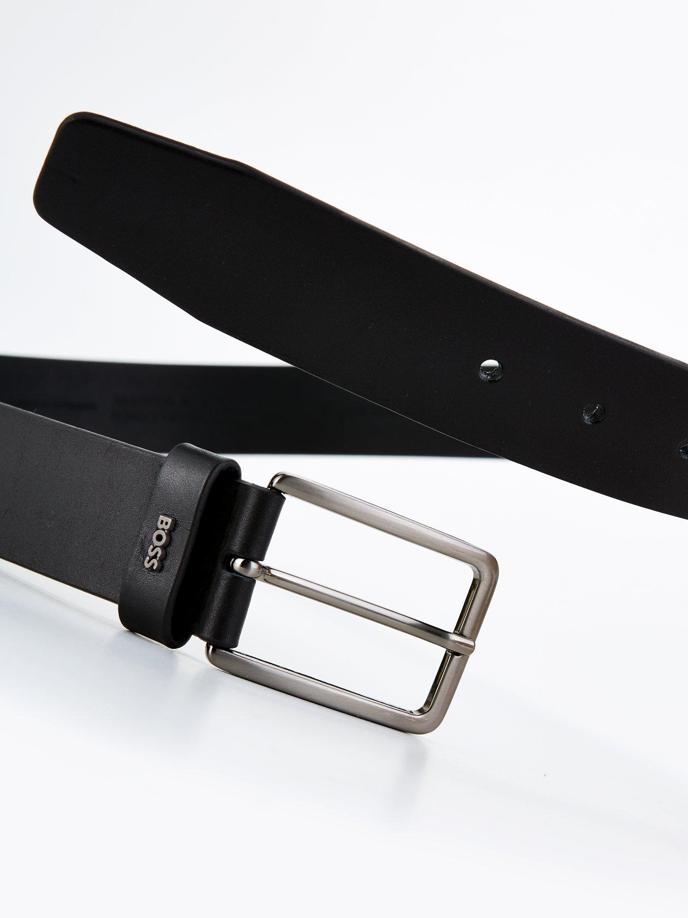 Image 4 of 4 of BOSS Calis Logo Belt - Black