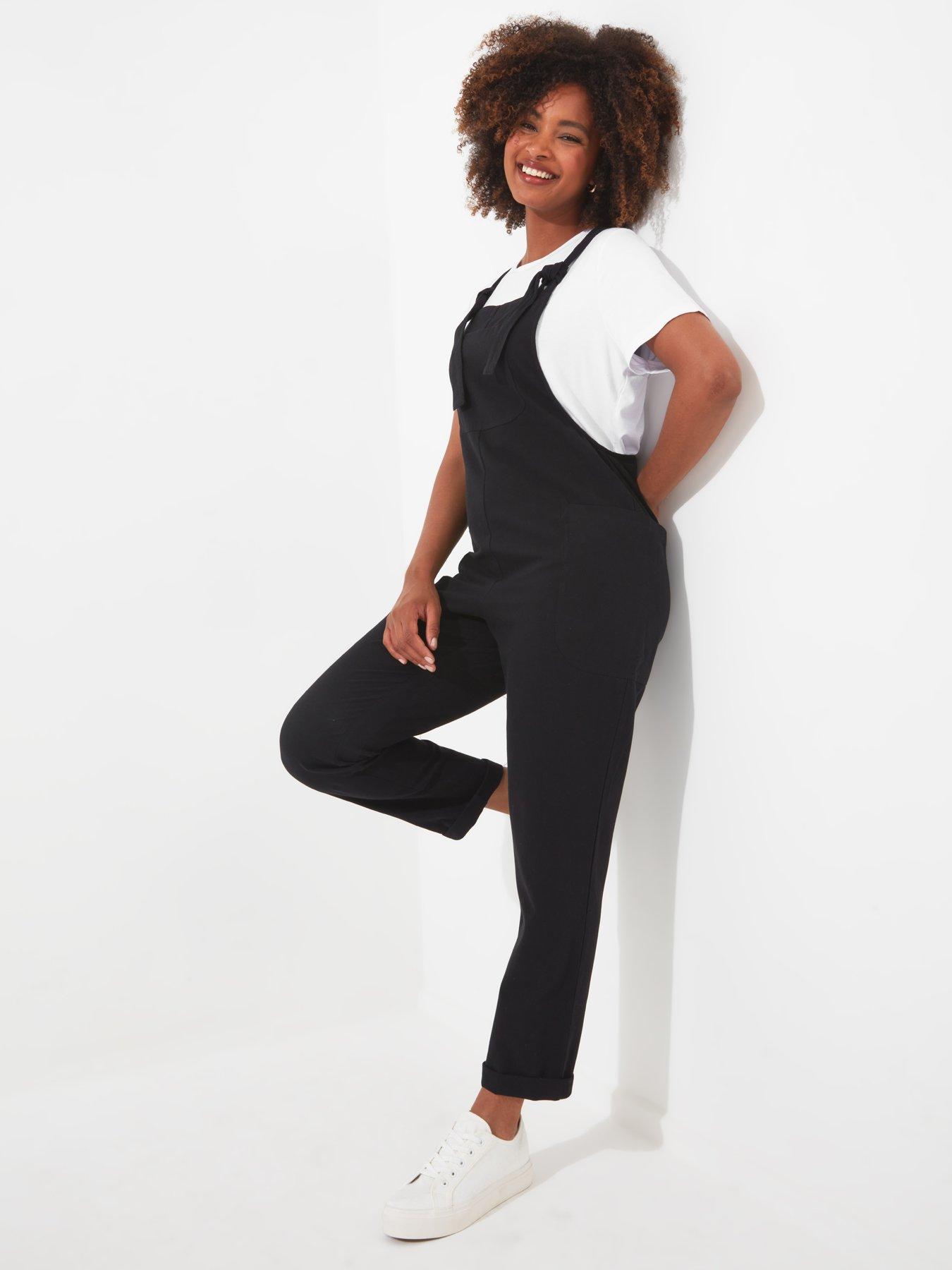 Black petite clearance dungarees