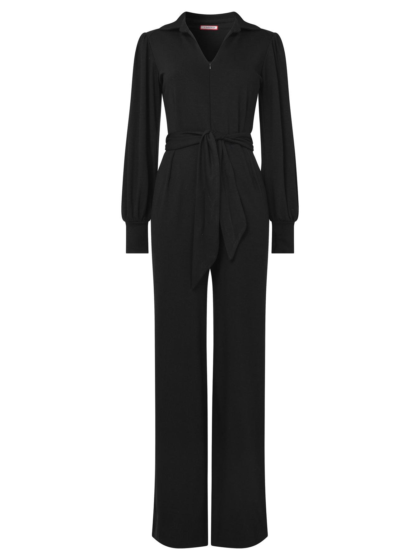 Joe Browns Charming Zipped Jumpsuit - Black | Very.co.uk