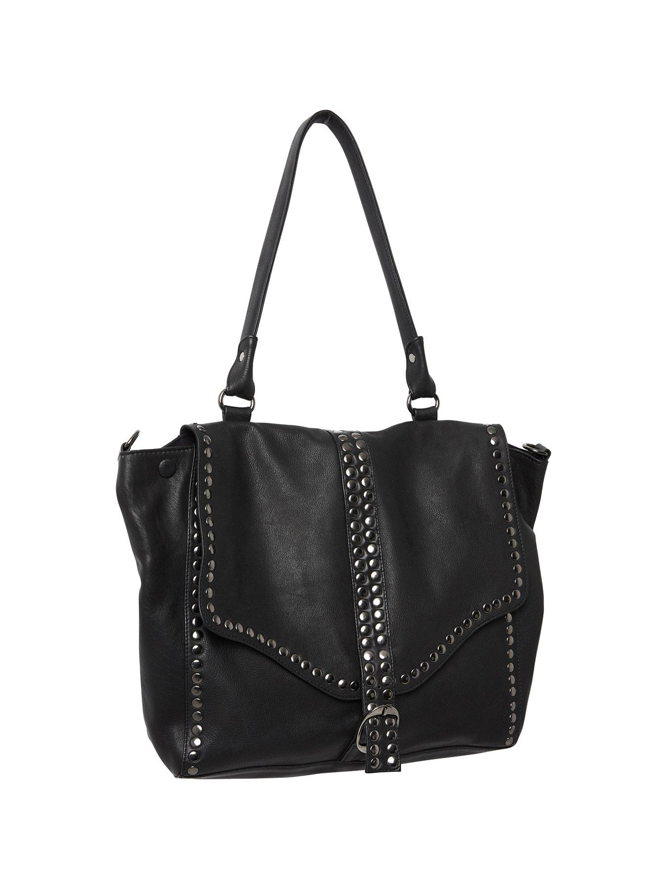 Joe Browns Rock Steady Washed Leather Bag - Black | Very.co.uk