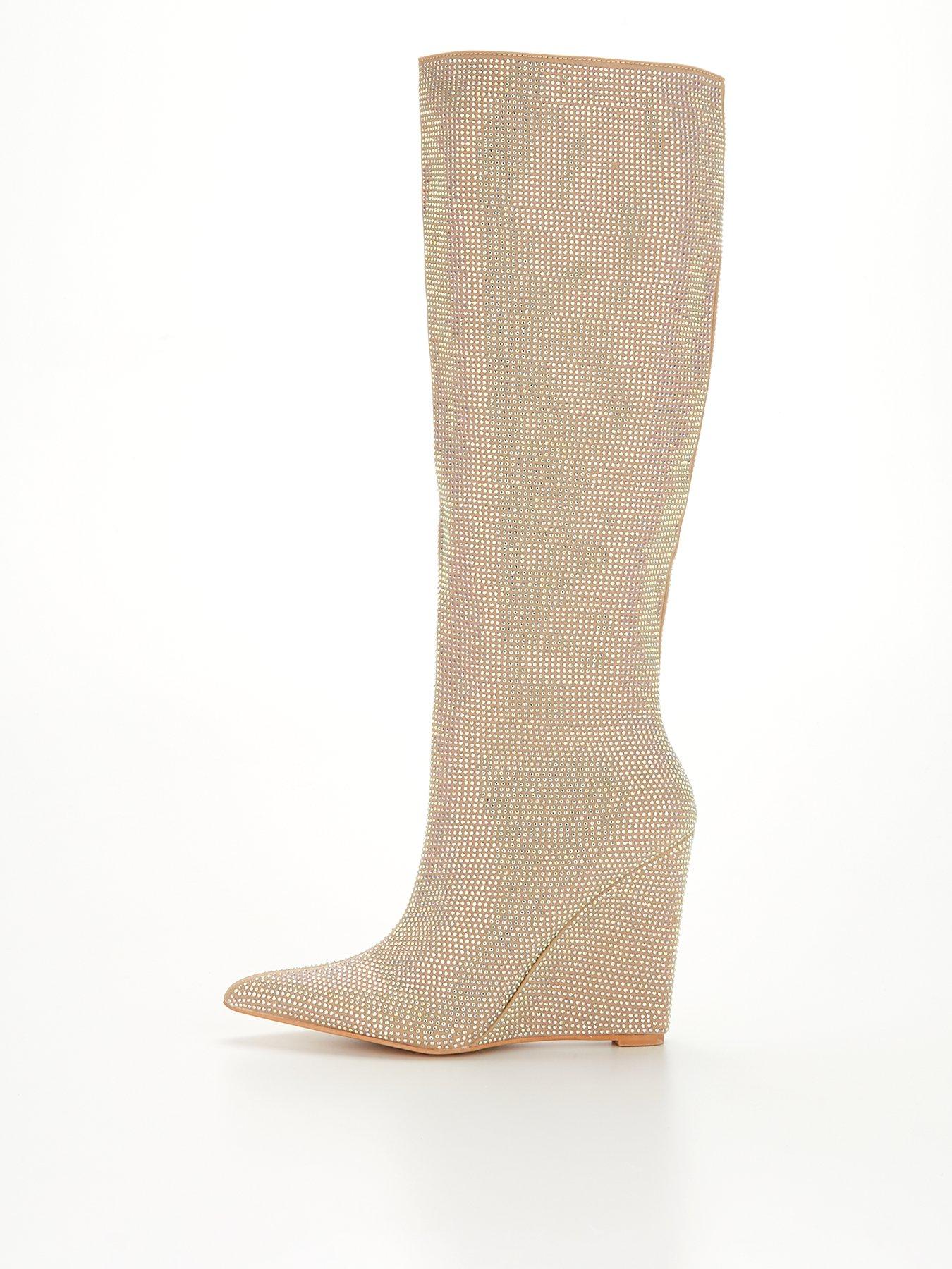 public-desire-cassiopia-iridescent-diamante-knee-high-boots-silver