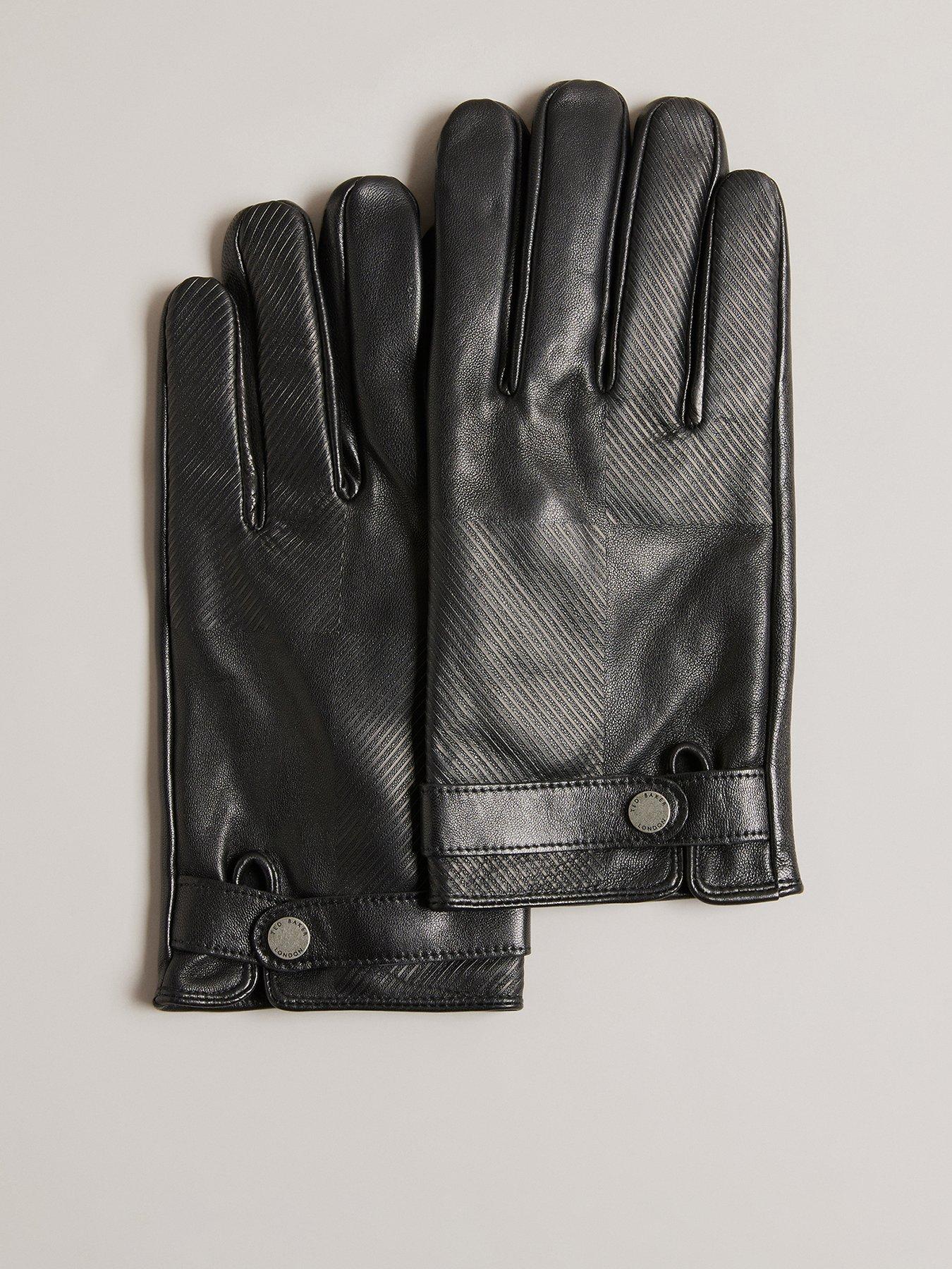 ted-baker-liammm-house-check-etched-leather-gloves-black