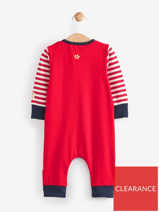 stillFront image of fatface-baby-christmas-romper-2-red