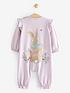  image of fatface-baby-girls-romper-bunny-purple