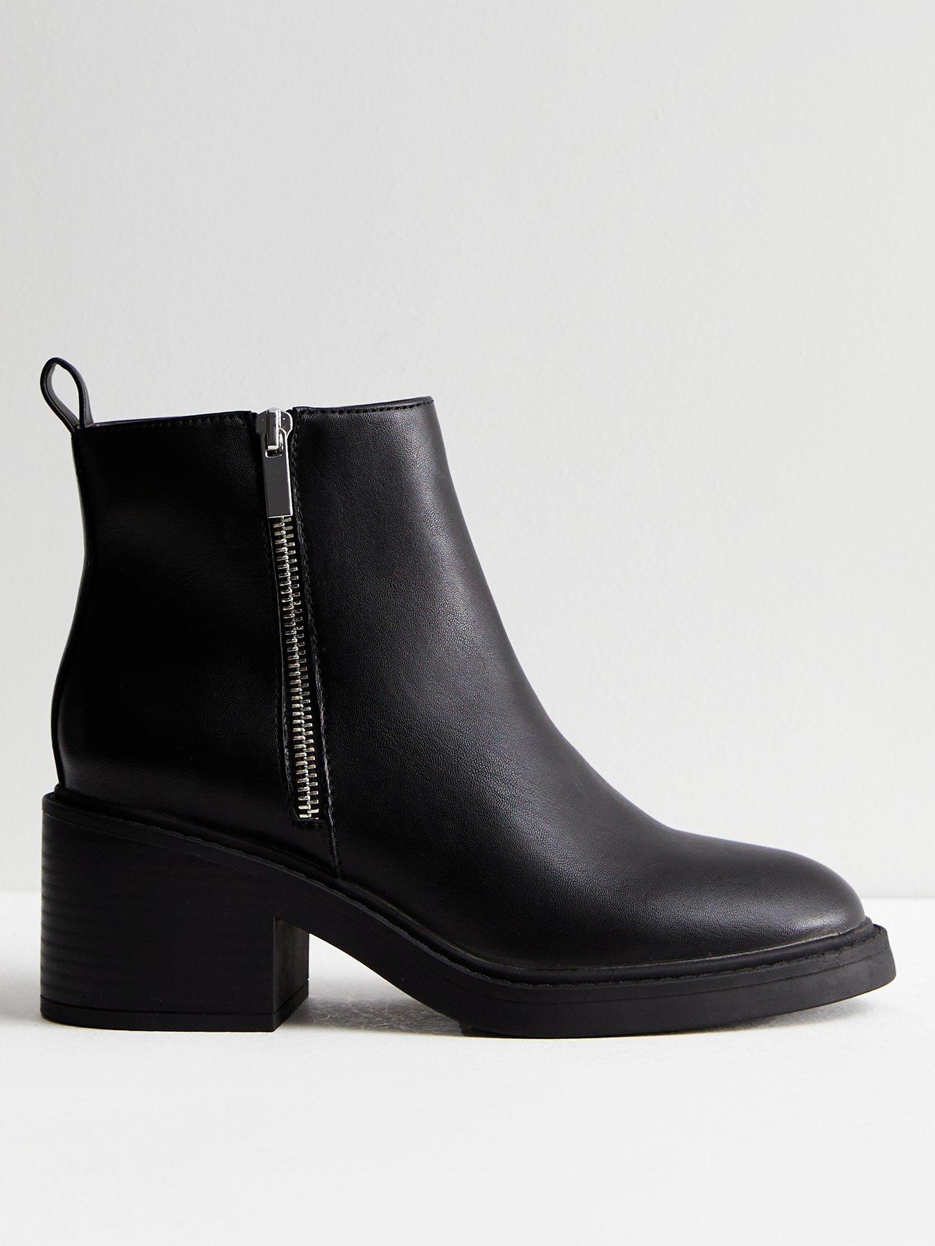 Wet look ankle on sale boots