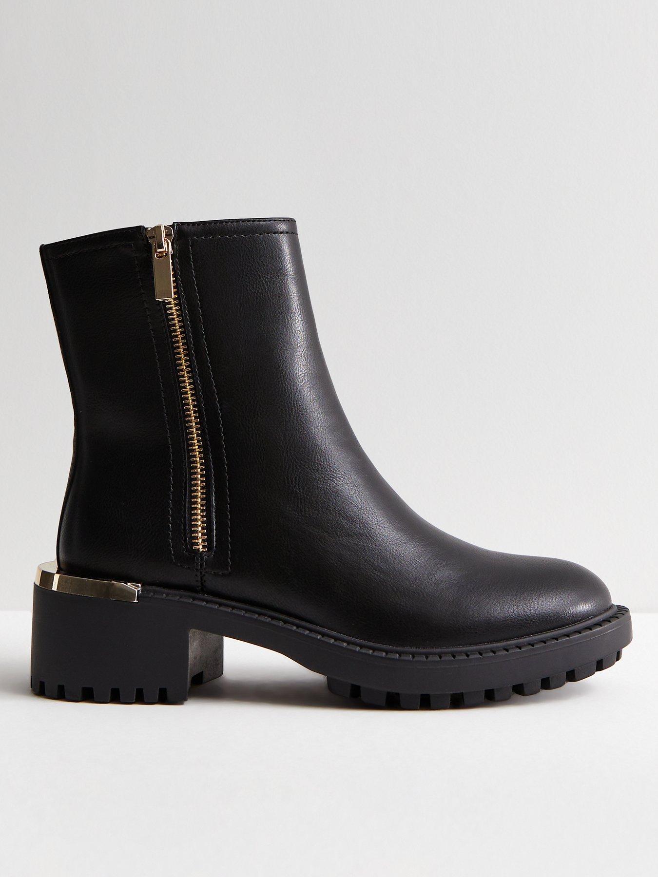 New look chunky best sale chelsea boot in black